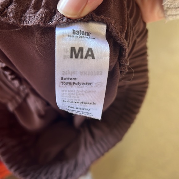 Balera Purply Brown TieFront Pant - Picture 5 of 6